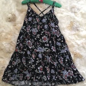 American Eagle Outfitters Black Floral Dress